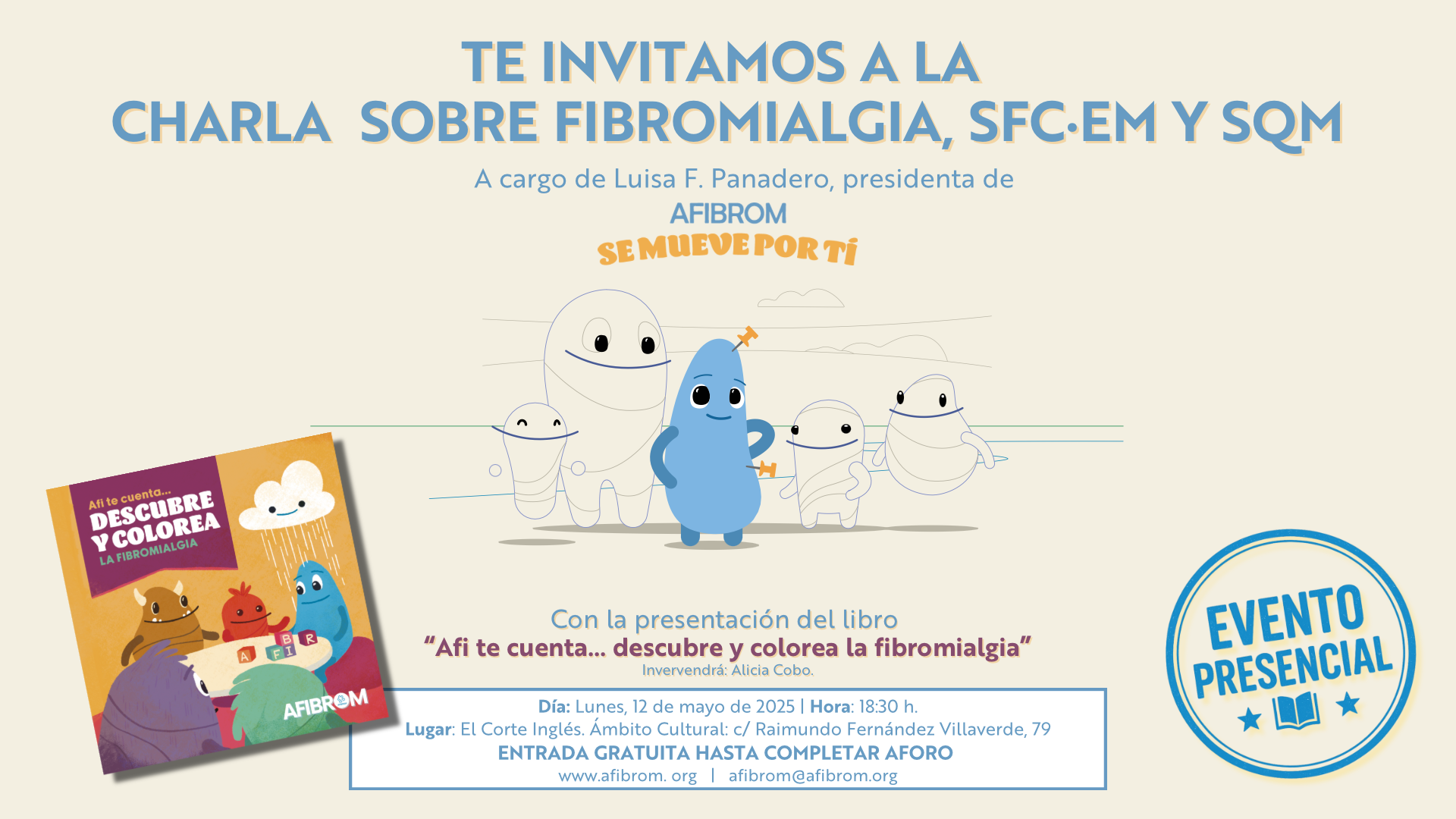 Cartel presentación AFI TE CUENTA - AFIBROM