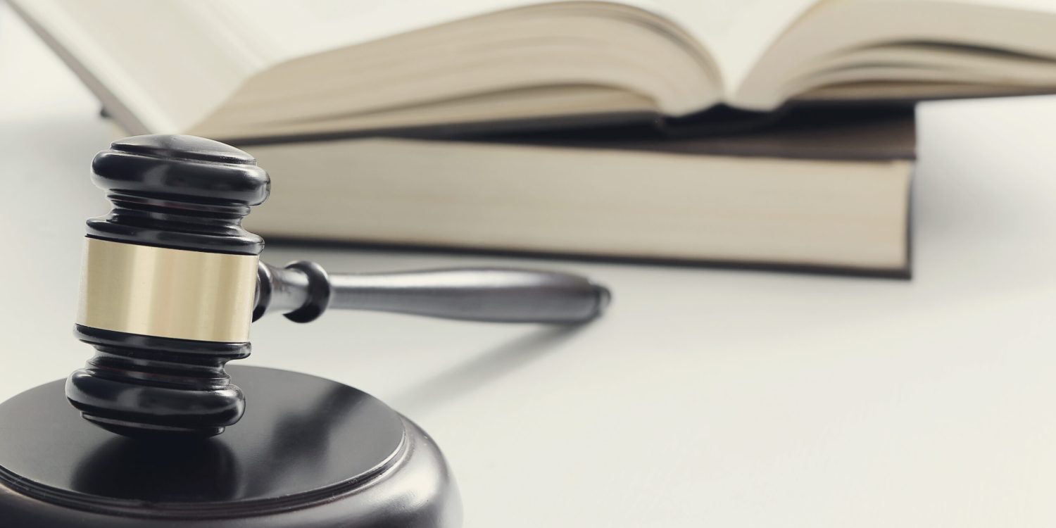 Justice. Judge hammer on the table